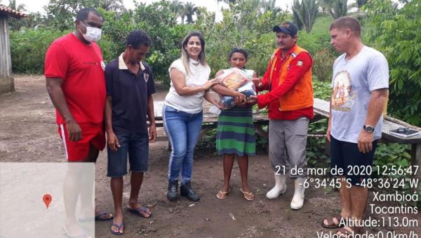 Prefeitura de Xambioá dá apoio aos atingidos pelas cheias dos Rios Corda e Lontra