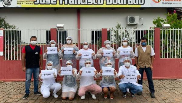PREVENÇÃO: Profissionais de saúde do Tocantins aderem campanha: 'fiquem em casa por nós'