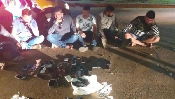 Quadrilha especializada em furtos e roubos de celulares é presa no Tocantins com 38 aparelhos