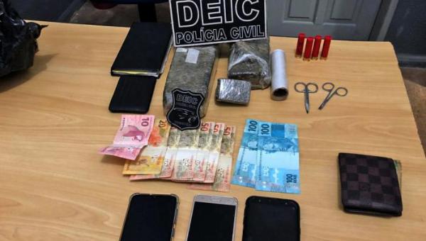 Suspeitos de tráfico de drogas são presos pela Polícia Civil do Tocantins em Imperatriz