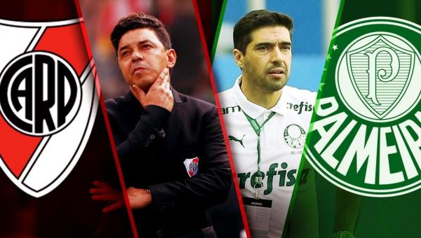 Títulos x esperança: técnicos de River e Palmeiras duelam em momentos diferentes da carreira
