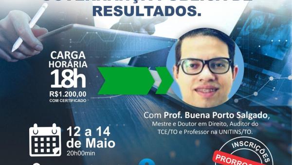 Curso Procedimentos e Rotinas  Administrativas voltadas a Governança Pública de Resultados.