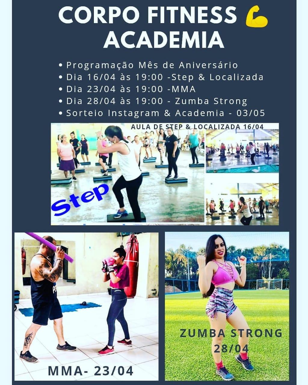 SAÚDE E BEM-ESTAR: Corpo Fitness Academia celebra aniversário com programação especial