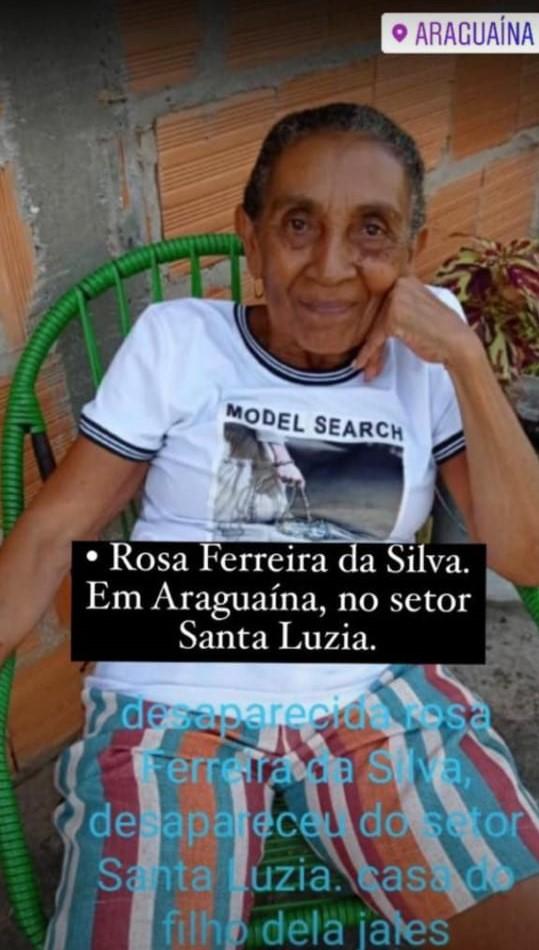 Família de Ananás procura idosa com Alzheimer desaparecida em Araguaína
