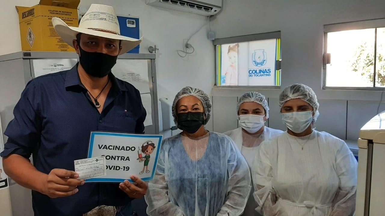 Prefeito de Colinas do Tocantins, Dr. Kasarin tomou a vacina contra a Covid-19