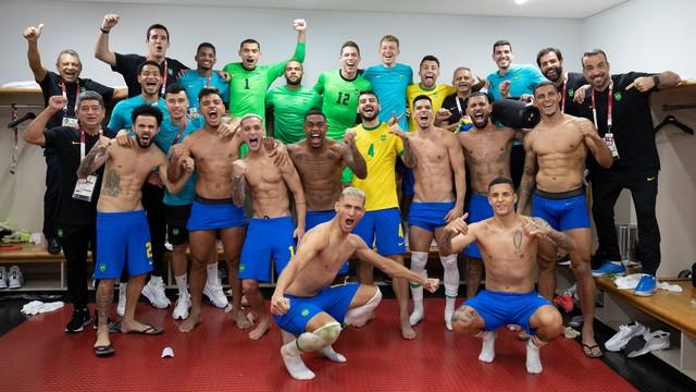 Brasil domina Egito e, com gol de Matheus Cunha, avança para pegar o México na semifinal das Olimpíadas