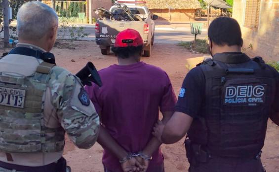 Polícia Civil apreende arma de fogo e prende suspeito de tráfico no interior do Estado durante operação Hórus