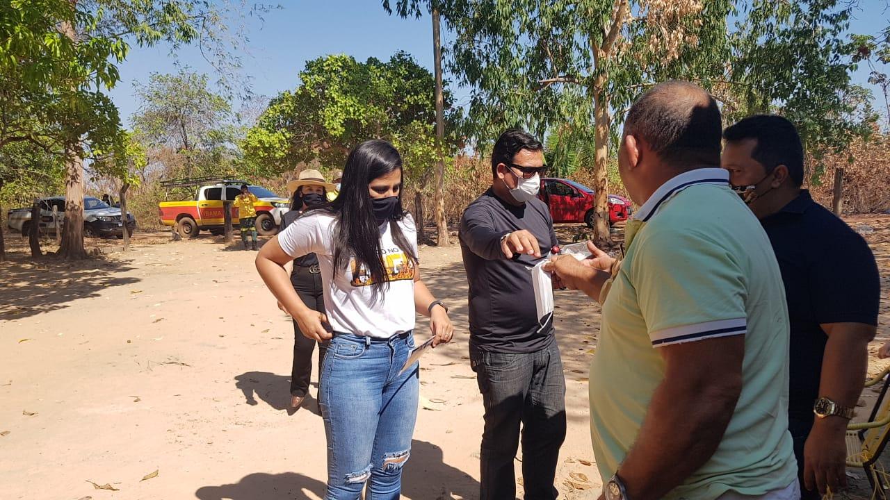 Moradores de Ananás recebem orientações sobre contenção de incêndios florestais 