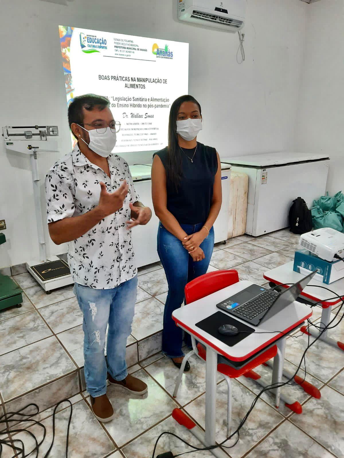 Secretaria de Educação, Cultura e Esporte promove capacitação com manipuladoras de alimentos para retorno das aulas presenciais