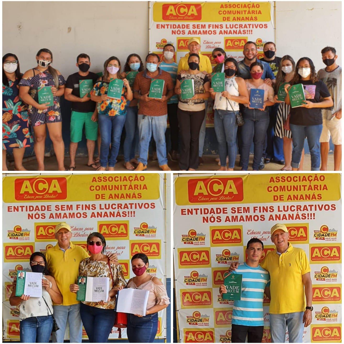 Wilson Saraiva entrega exemplares de Vade Mecum aos estudantes de Direito da Fabic Ananás