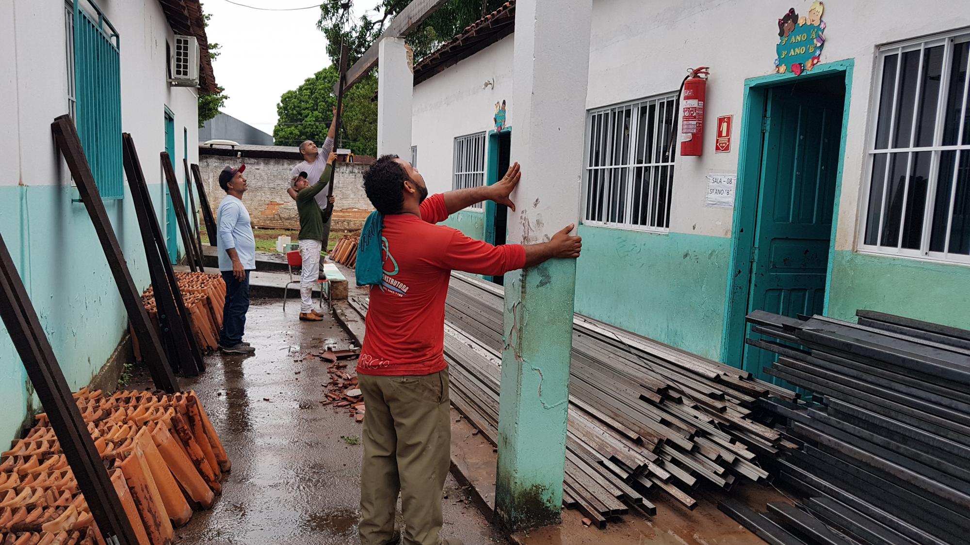 Prefeitura de Ananás inicia reforma da escola municipal João Dias Borges.