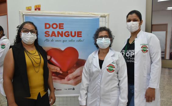 Hemorrede e alunos de enfermagem da Faculdade ITOP, realizam campanha de doação de sangue
