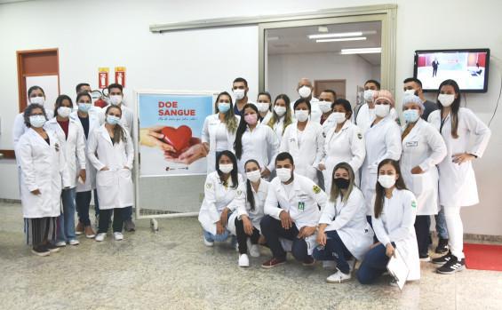 Hemorrede e alunos de enfermagem da Faculdade ITOP, realizam campanha de doação de sangue