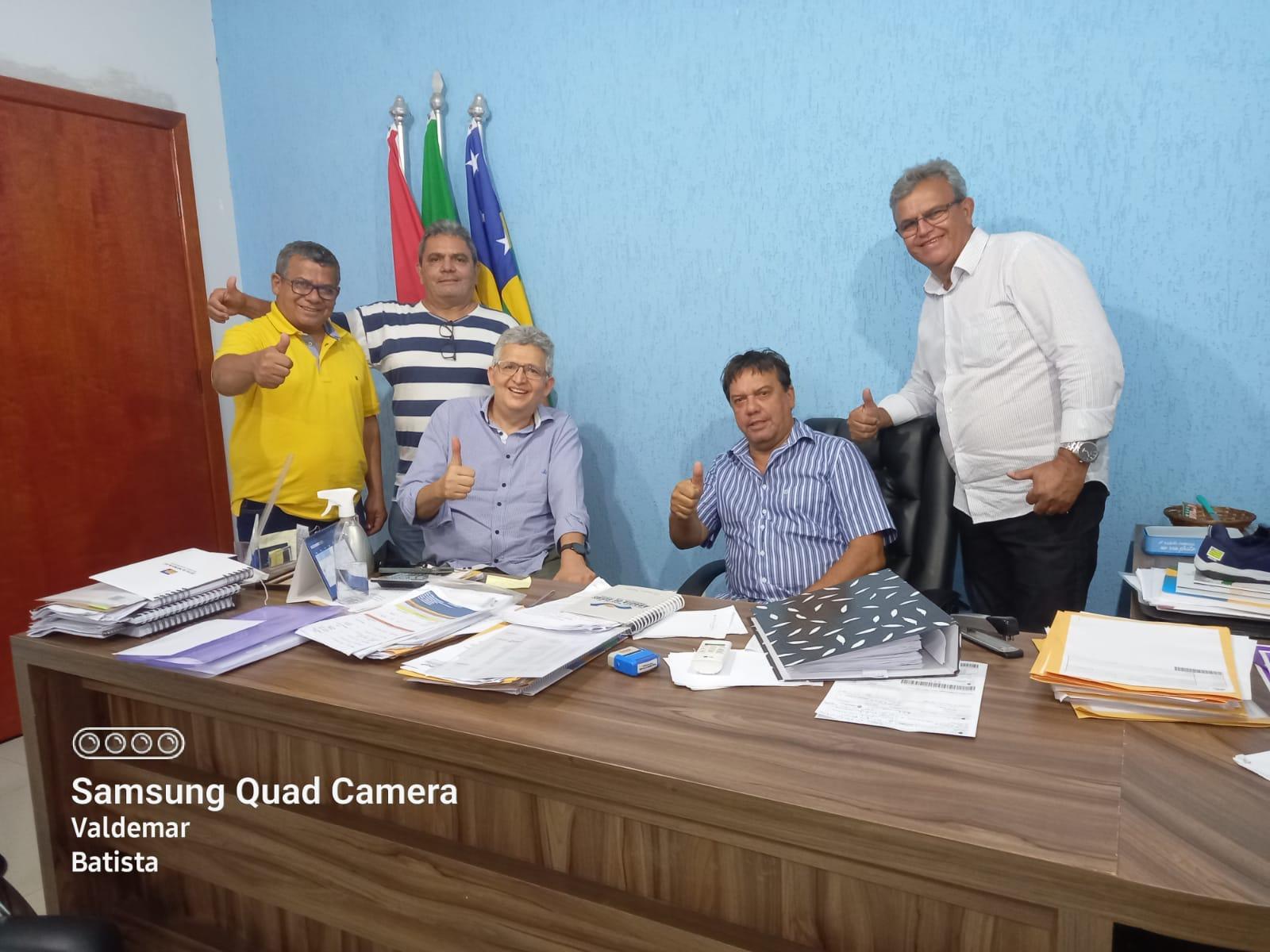 Prefeito, vice-prefeito de Ananás e Deputado Fabion Gomes são recebidos  em Abadia de Goiás por Wander Saraiva