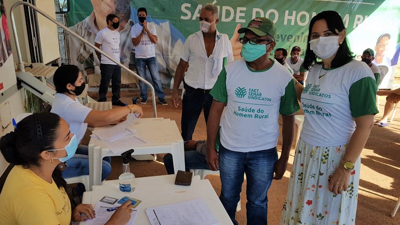 Ananás: Secretaria da Mulher, por meio da Prefeitura de Ananás, faz atendimento com o Programa Saúde do Homem.
