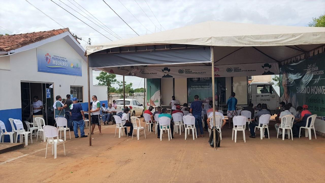Ananás: Secretaria da Mulher, por meio da Prefeitura de Ananás, faz atendimento com o Programa Saúde do Homem.
