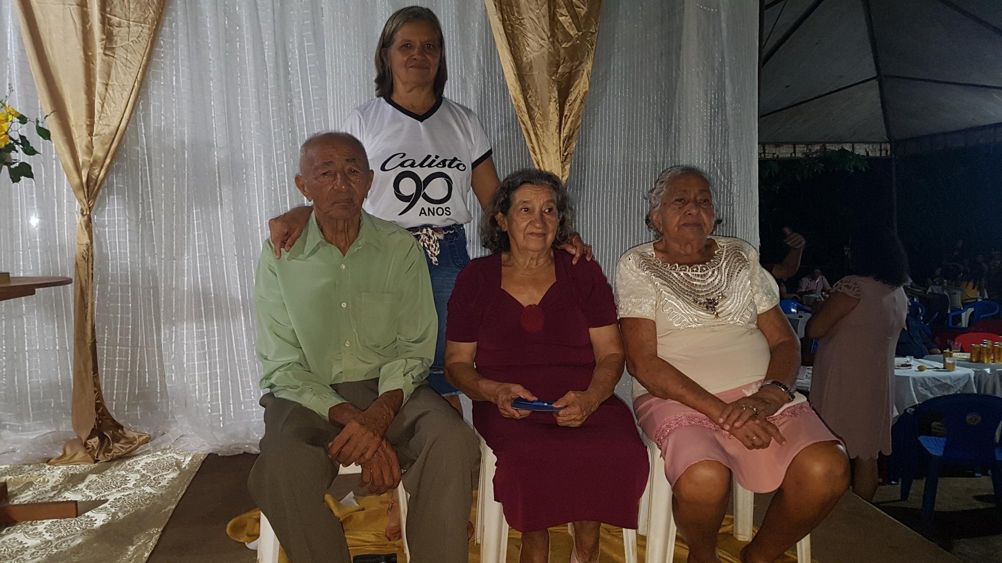 Emoção e alegria marcam festa de 90 anos do pioneiro ananaense Calisto Borges