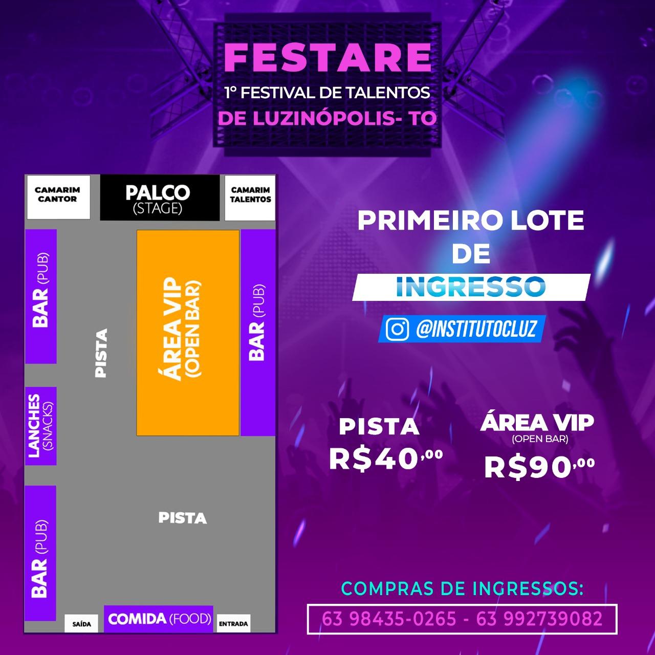 Instituto Cultura de Luzinópolis está com inscrições abertas para o 1º Festival de Talentos Regional – FESTARE