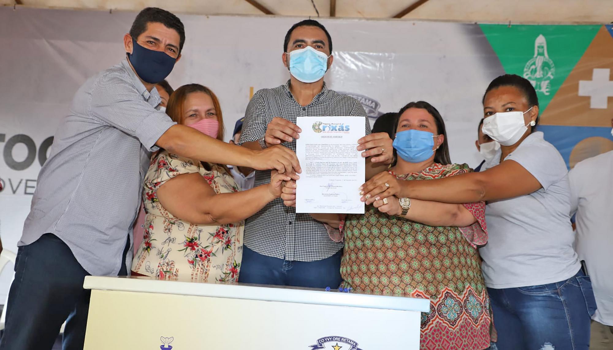 Em Crixás, governador Wanderlei Barbosa assina ordem de serviço para obras de infraestrutura urbana na cidade

