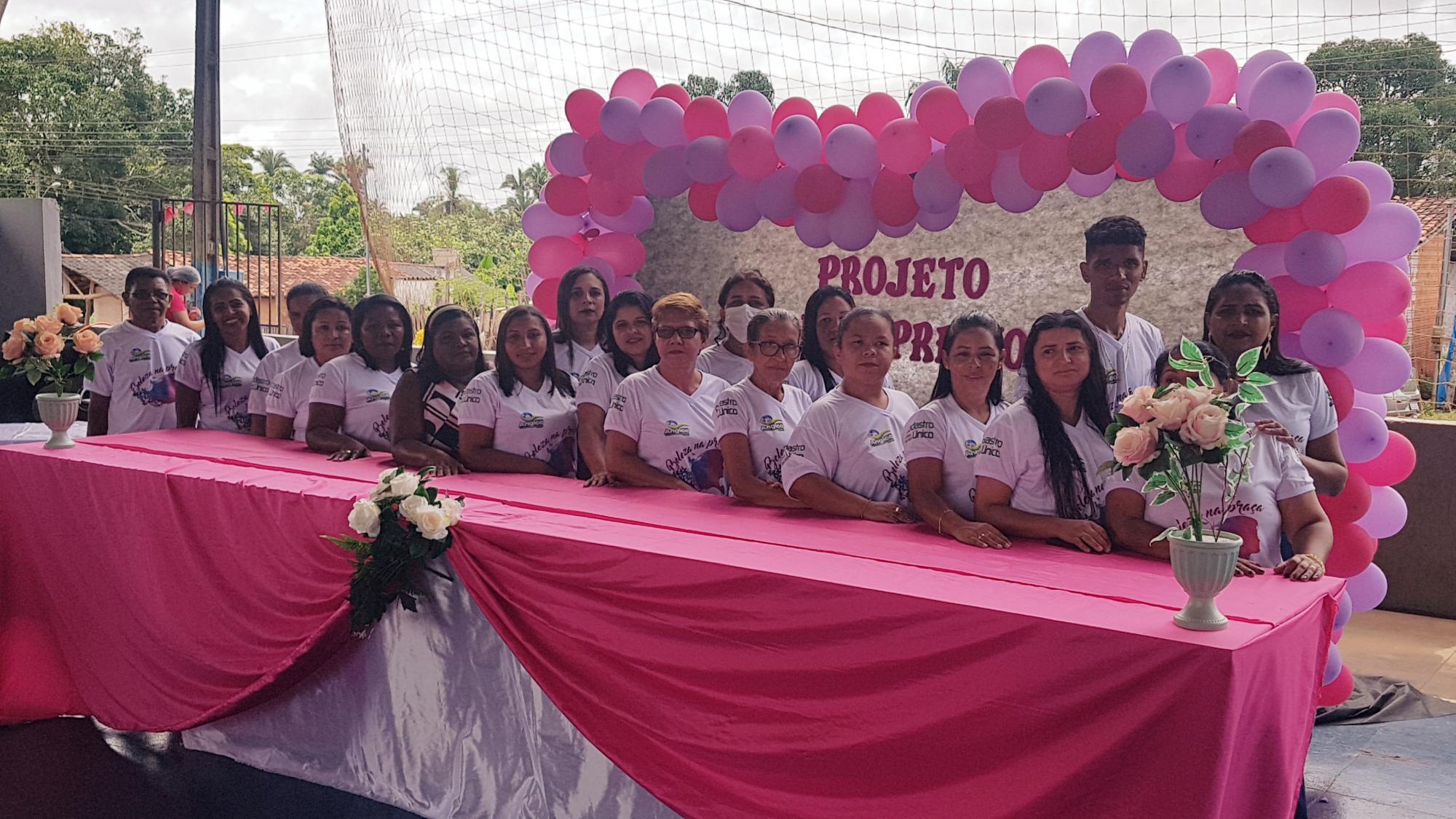 Projeto Mulher Preciosa foi encerrado com grande ação promovido na Quadra de Esportes em homenagem as Mulheres de Angico