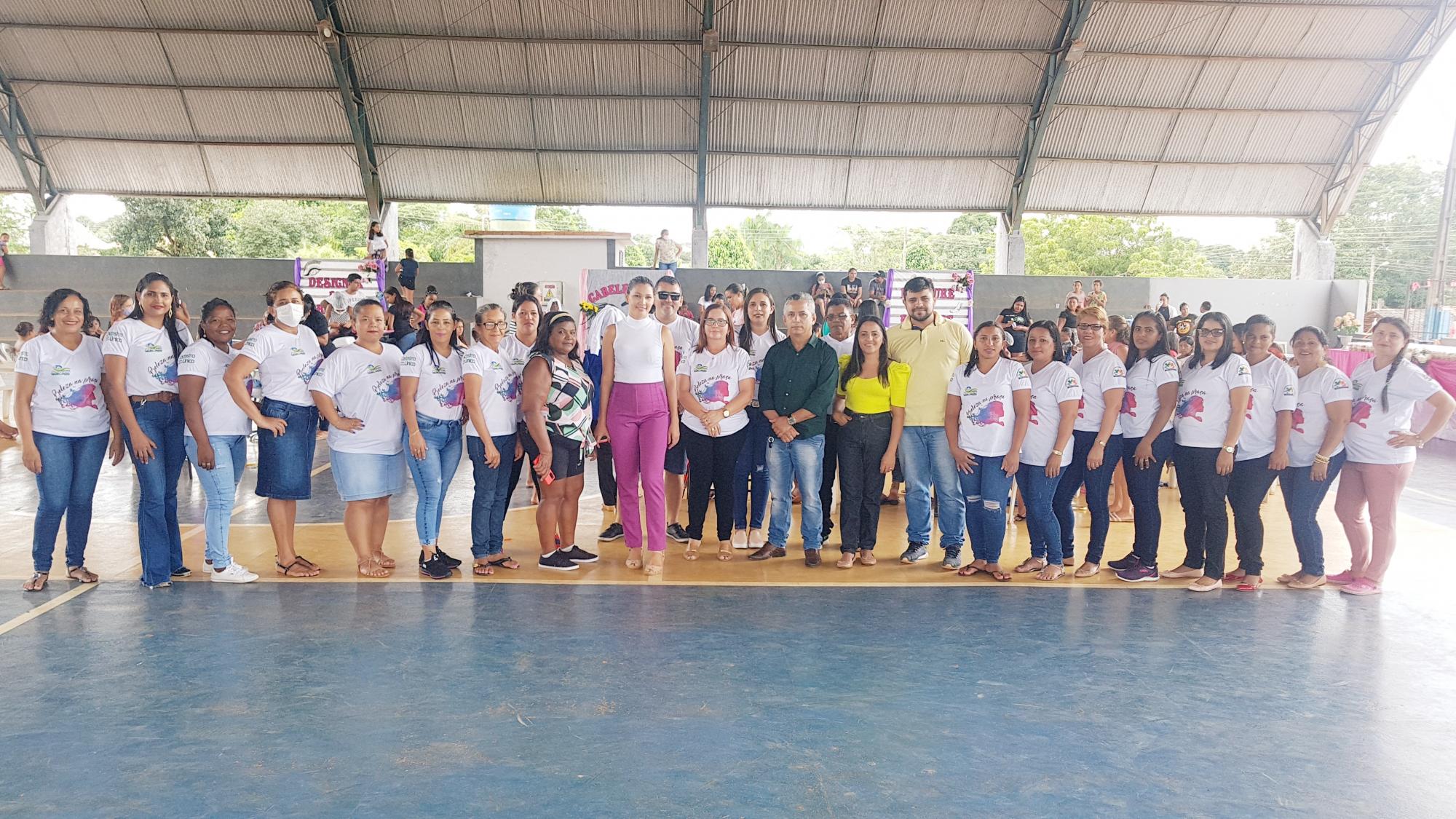Projeto Mulher Preciosa foi encerrado com grande ação promovido na Quadra de Esportes em homenagem as Mulheres de Angico