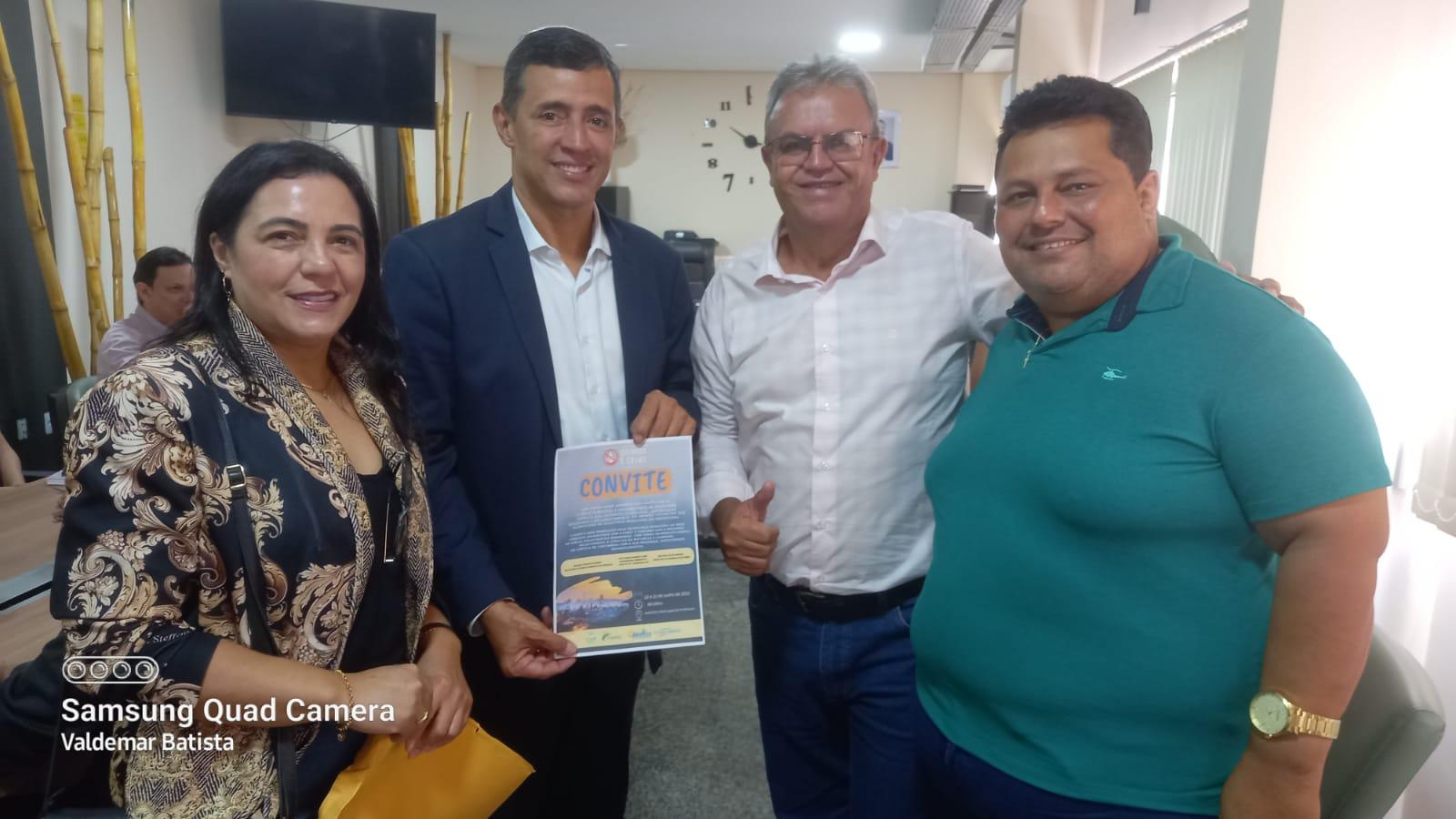 Prefeito Valdemar Nepomoceno convida autoridades, em Palmas, para evento sobre discussão de temas ambientais em Ananás