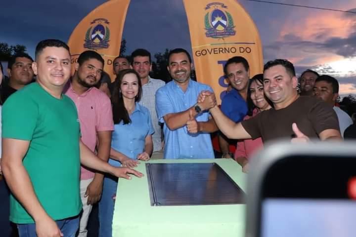 Ao lado do Governador Wanderlei Barbosa Deputado Carlos Gaguim prestigia aniversário de Rio dos Bois