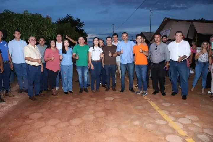 Ao lado do Governador Wanderlei Barbosa Deputado Carlos Gaguim prestigia aniversário de Rio dos Bois