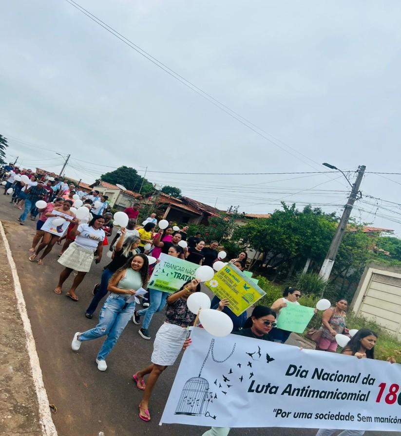 Sítio Novo do Tocantins realiza caminhada para sensibilizar a comunidade sobre a Saúde Mental 