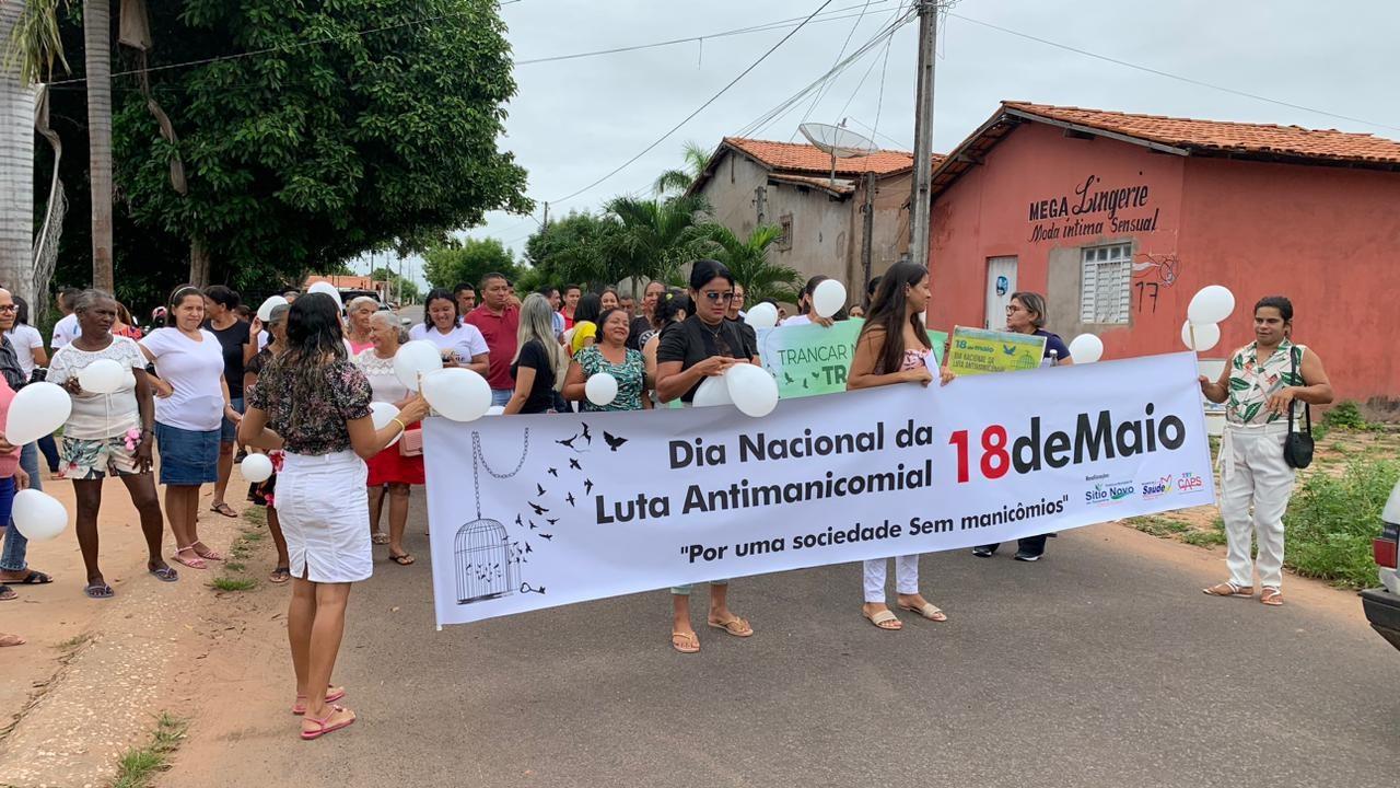 Sítio Novo do Tocantins realiza caminhada para sensibilizar a comunidade sobre a Saúde Mental 