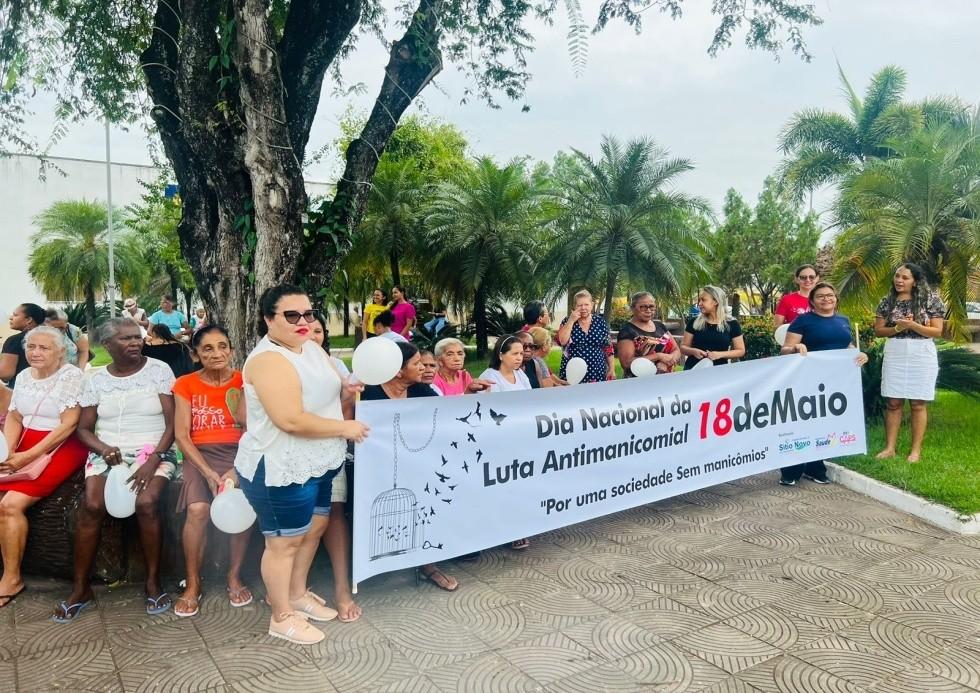 Sítio Novo do Tocantins realiza caminhada para sensibilizar a comunidade sobre a Saúde Mental 