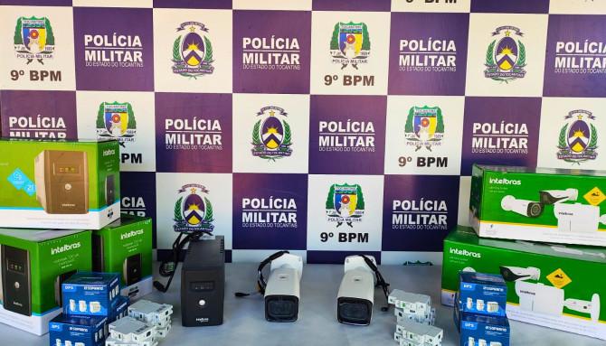 Polícia Militar recebe novos equipamentos para ampliação do sistema de videomonitoramento em Araguatins