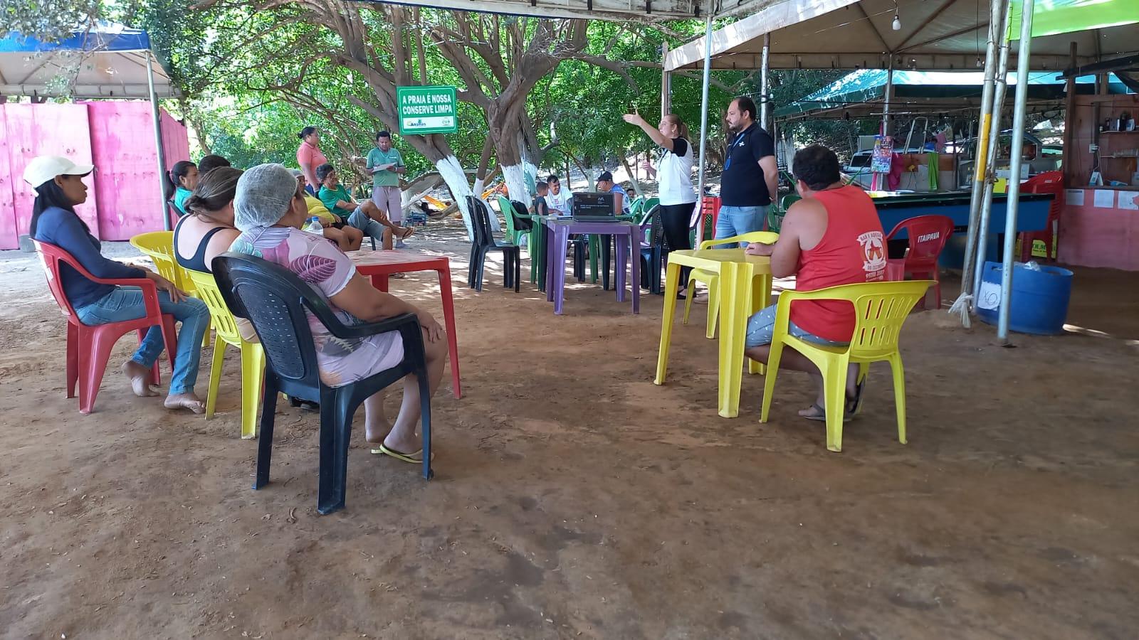 Desenvolvimento na área do Turismo é discutido entre Sebrae, Conselho de Turismo e empreendedores na Praia da Branca em Ananás