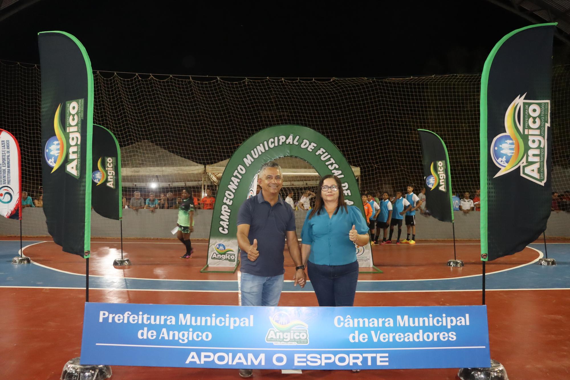 Prefeitura de Angico através da Secretaria de Esporte promove abertura da 10ª edição do Campeonato Municipal de Futsal
