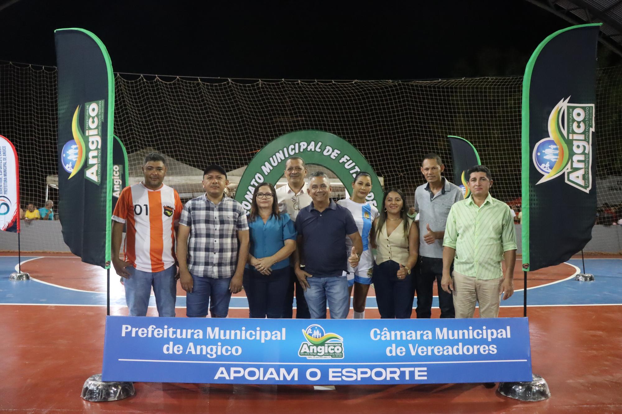 Prefeitura de Angico através da Secretaria de Esporte promove abertura da 10ª edição do Campeonato Municipal de Futsal