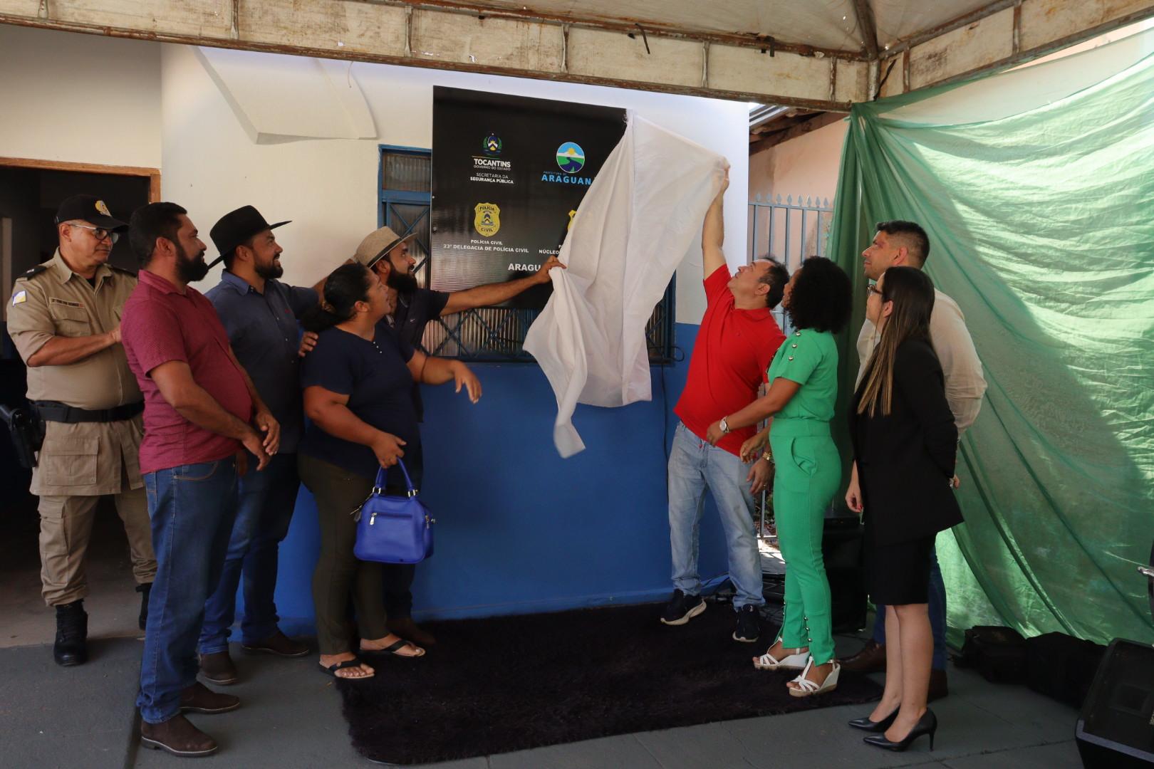 Com a presença de diversas autoridades, em Araguanã,Núcleo de Identificação é inaugurado 