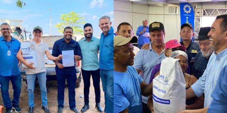 Deputado Fabion participa da entrega de kits do programa “Mesa Farta”, em Augustinópolis