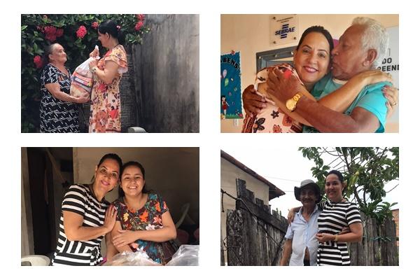Primeira Dama de Ananás, Glória Nepomoceno, realiza visitas às famílias, ouve demandas da comunidade e entrega kist de alimentos às famílias na cidade