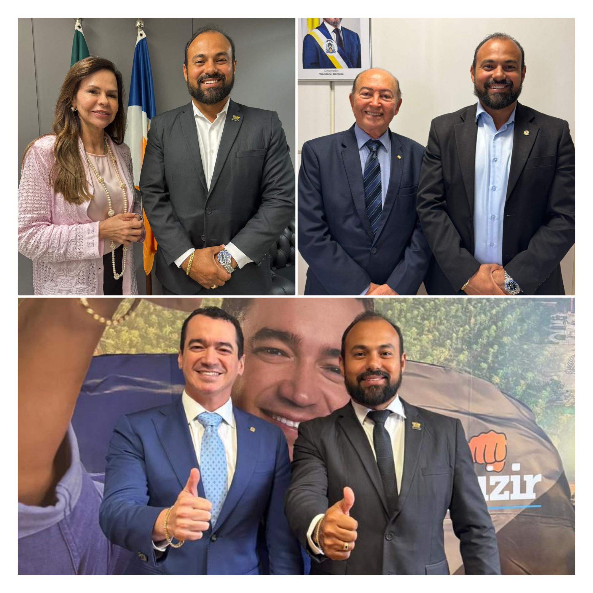 Durante a semana, em Brasília, o Prefeito Max Barbosa se reúne com diversos parlamentares e mostra as prioridades de Araguanã 