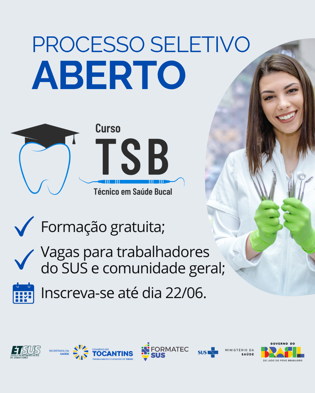 Curso Técnico em Saúde Bucal está com vagas abertas no Tocantins Curso Técnico em Saúde Bucal está com vagas abertas no Tocantins