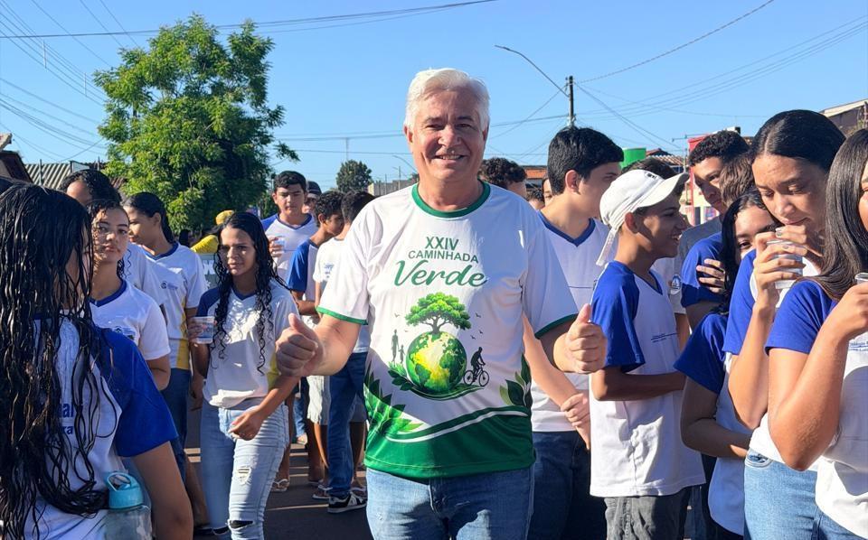 Eduardo Madruga participa da XXIV Caminhada Verde e reforça compromisso com a preservação ambiental em Wanderlândia