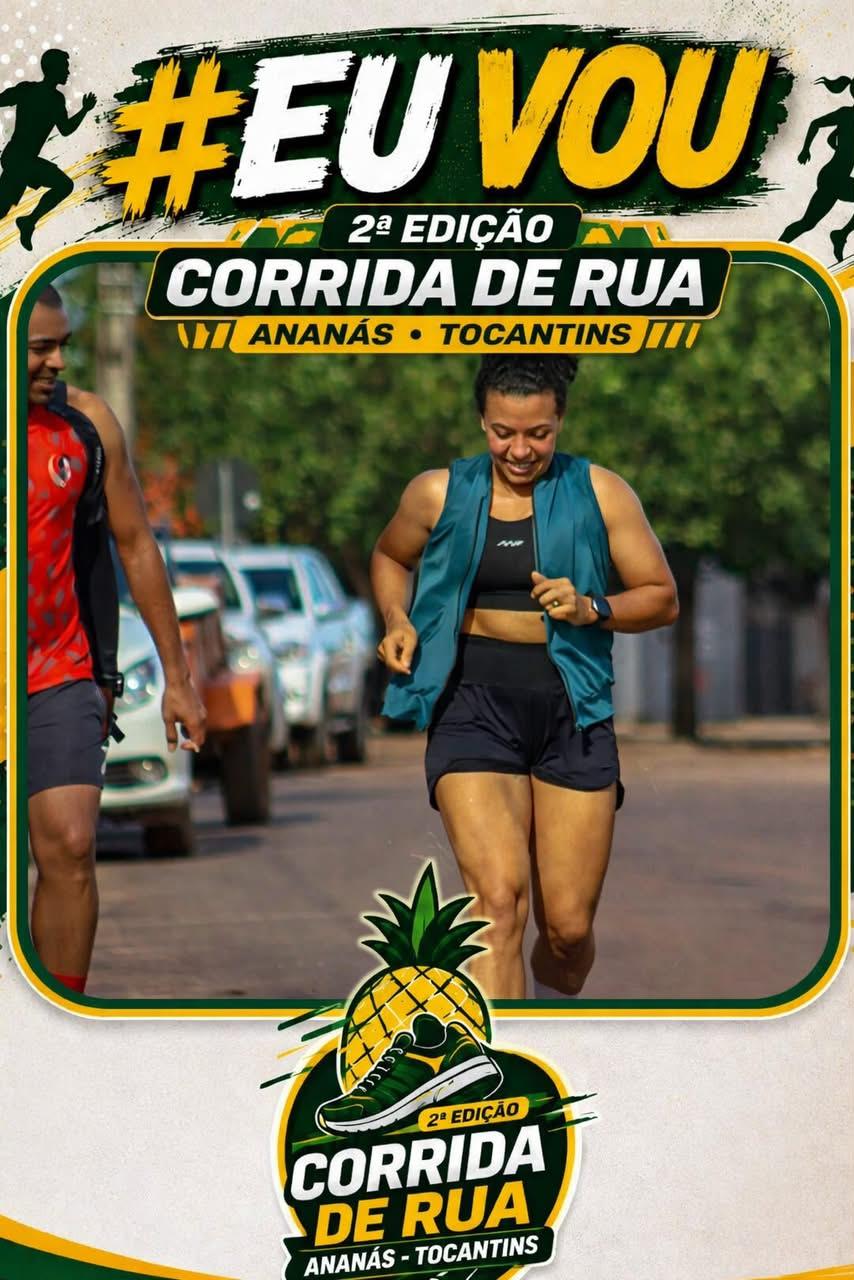 ANANÁS: 2ª Corrida de Rua supera 200 inscritos e promete movimentar a cidade neste domingo com premiação de mais de R$ 15 mil ANANÁS: 2ª Corrida de Rua supera 200 inscritos e promete movimentar a cidade neste domingo com premiação de mais de R$ 15 mil